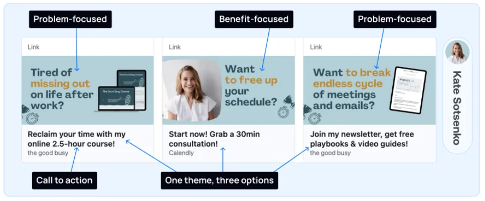 Kate Sotsenko featured section