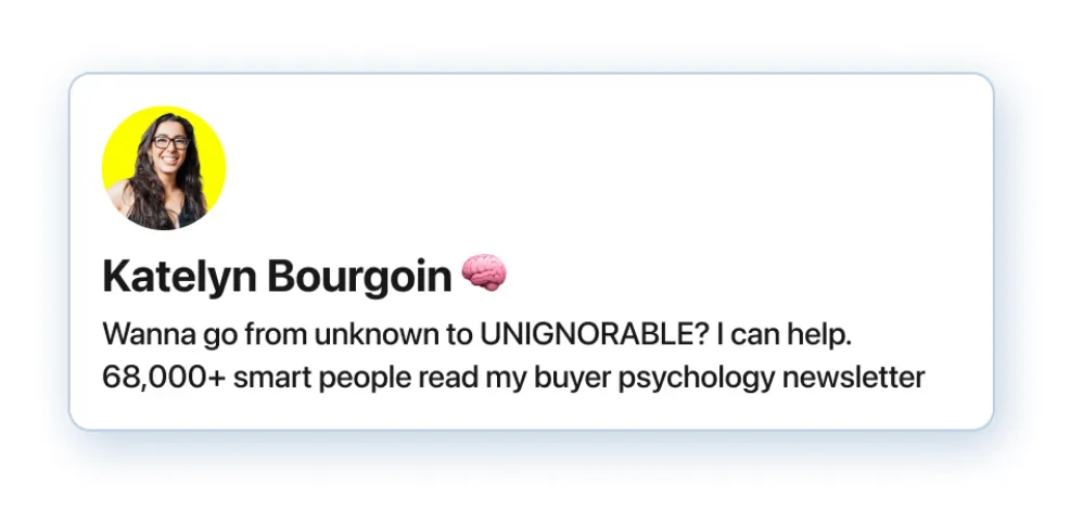 Katelyn Bourgoin headline example